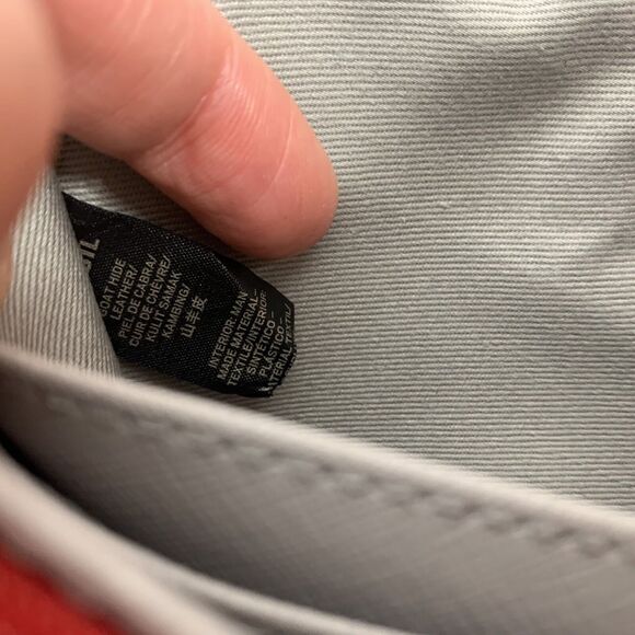 Fossil Wallet Hot Pink Pebbled Leather Checkbook Pockets Card Slots Pocketbook - Picture 7 of 11